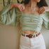 Matcha green shirt T-shirt women - ROUTINE FASHION